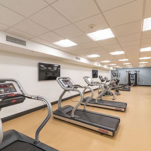 Fully equipped gym in MKT Place apartments